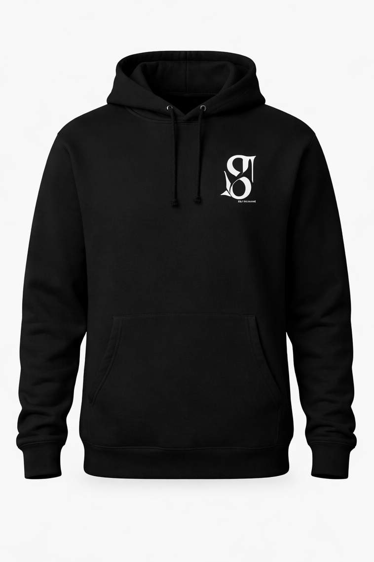 ST8NT Signature Heavyweight Hoodie - Obsidian Black [🔥Limited Drop Now ]