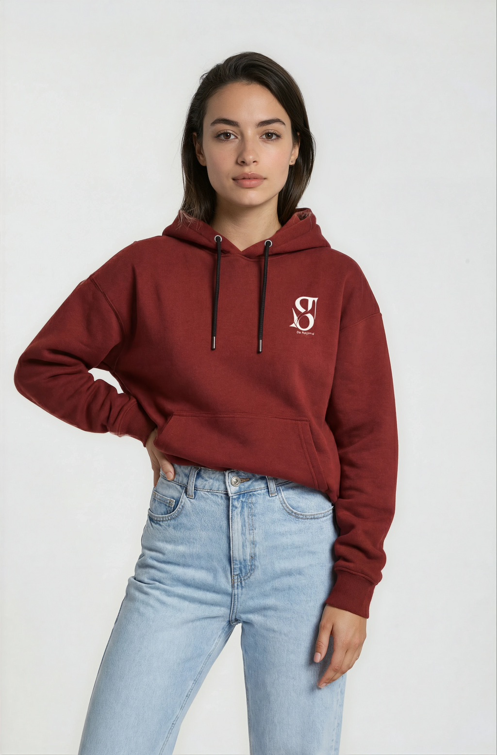 ST8NT Signature Heavyweight Hoodie - Burnt Crimson