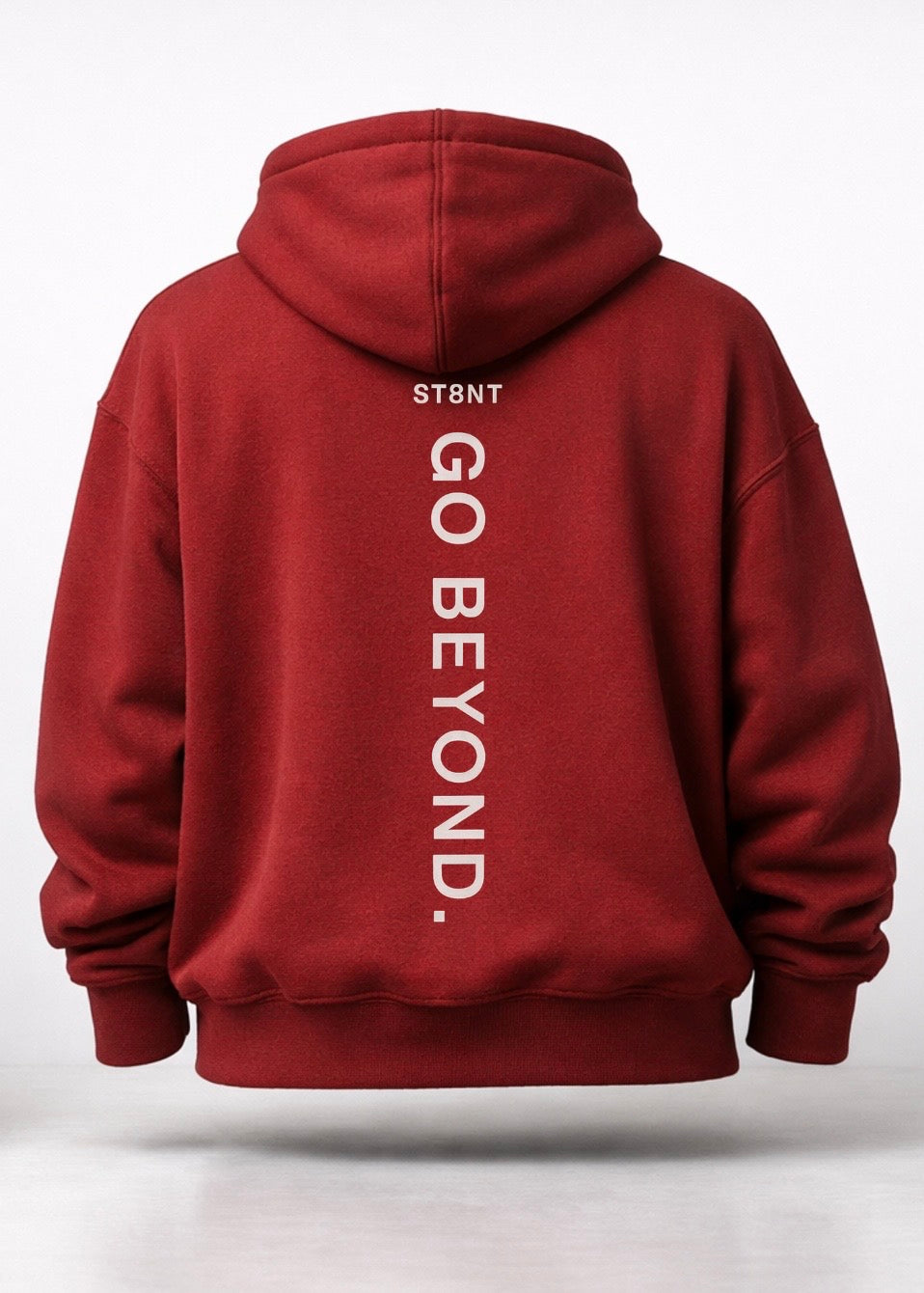 ST8NT Signature Heavyweight Hoodie - Burnt Crimson