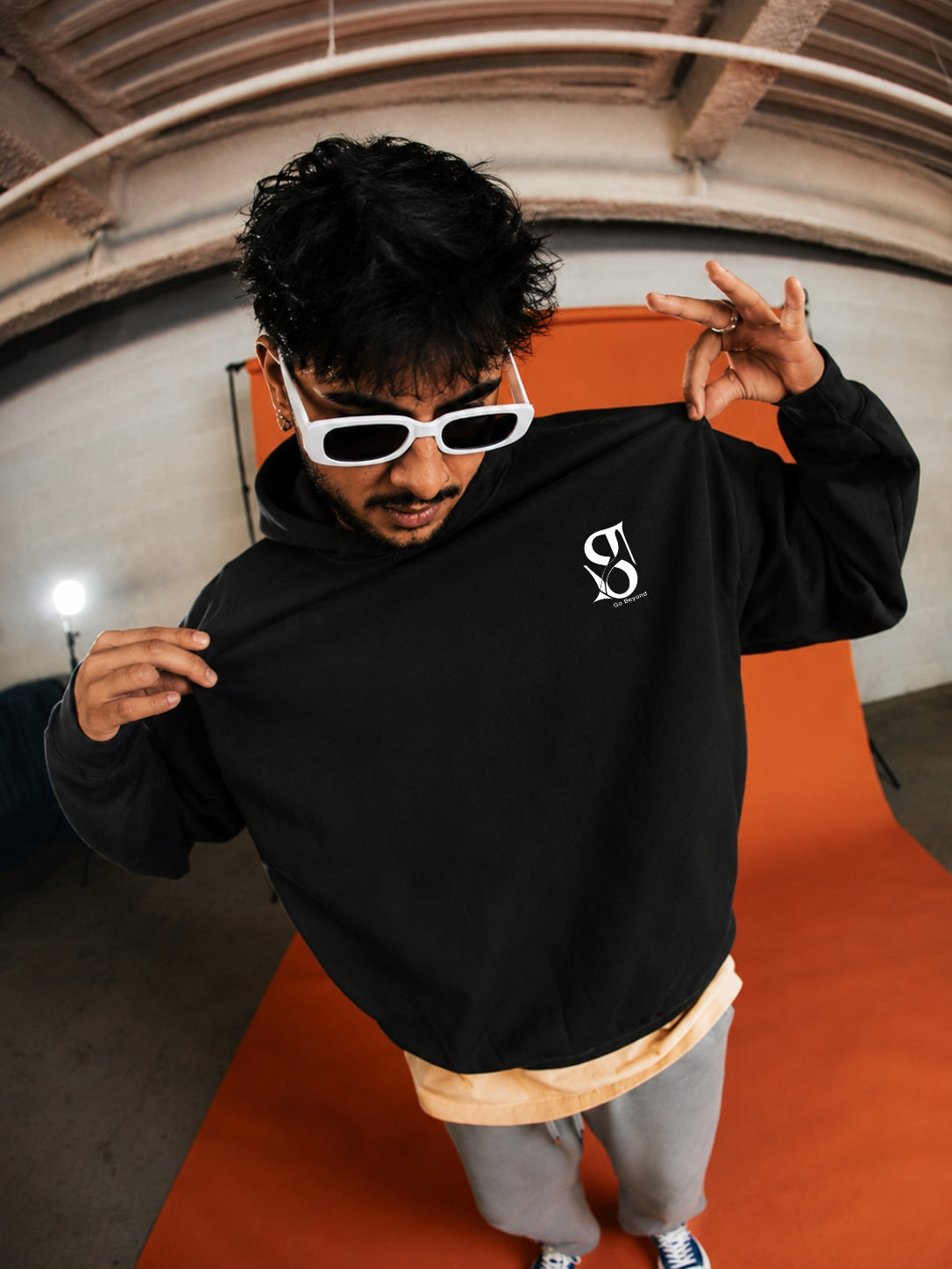 ST8NT Signature Heavyweight Hoodie - Obsidian Black [🔥Limited Drop Now ]