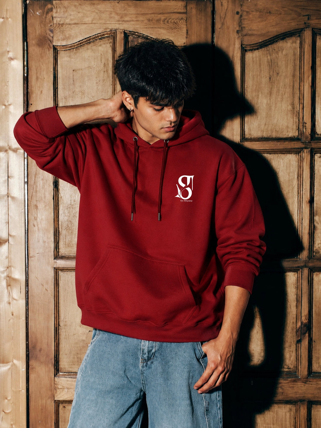 ST8NT Signature Heavyweight Hoodie - Burnt Crimson