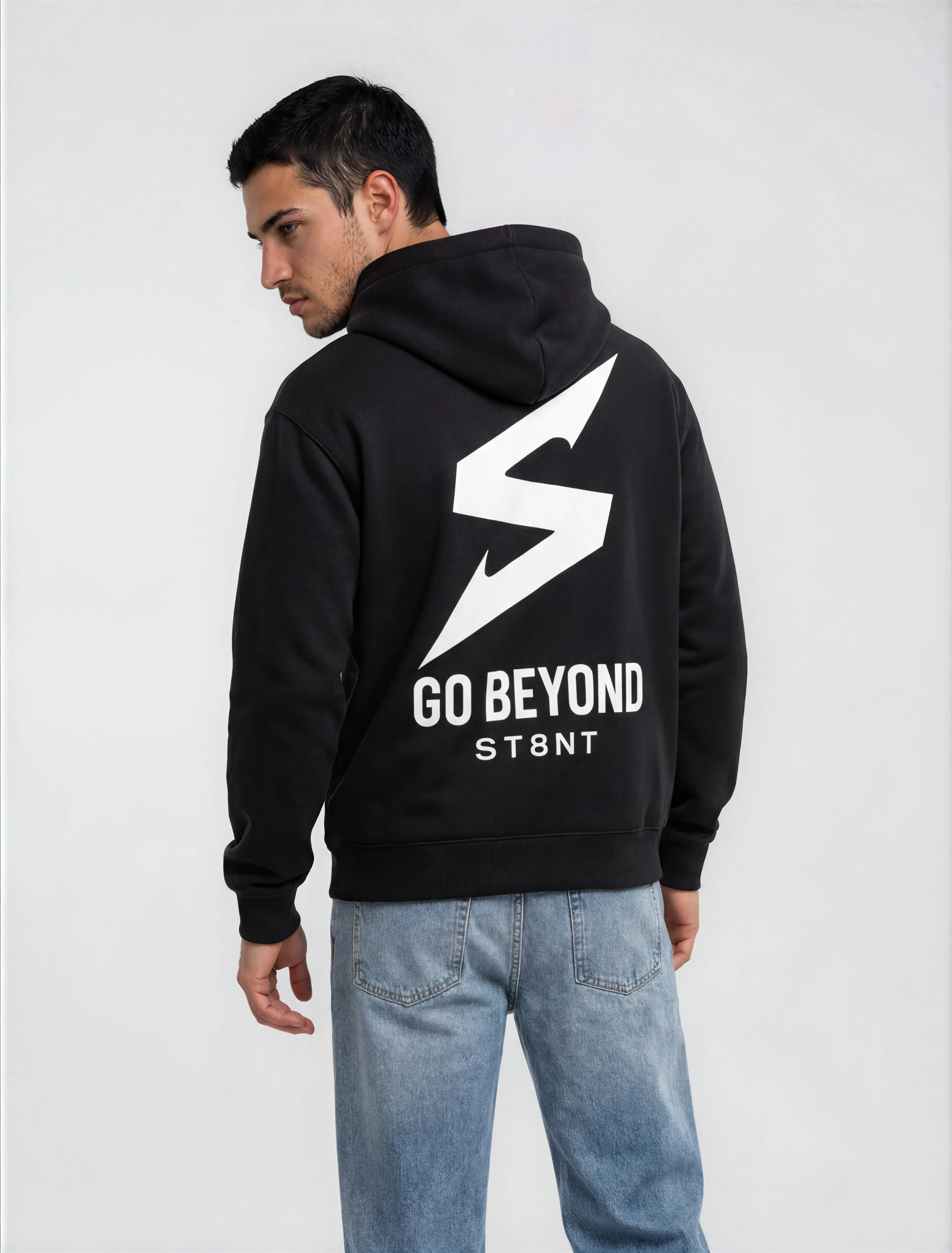 ST8NT Signature Heavyweight Hoodie - Black